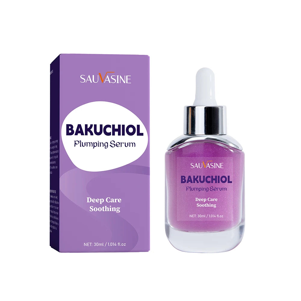 30ml Bakuchiol Plumping Serum Skin Moisturizing & Soothing Essence for Women Smoothing Fine Lines Enhances Firmness & Elasticity