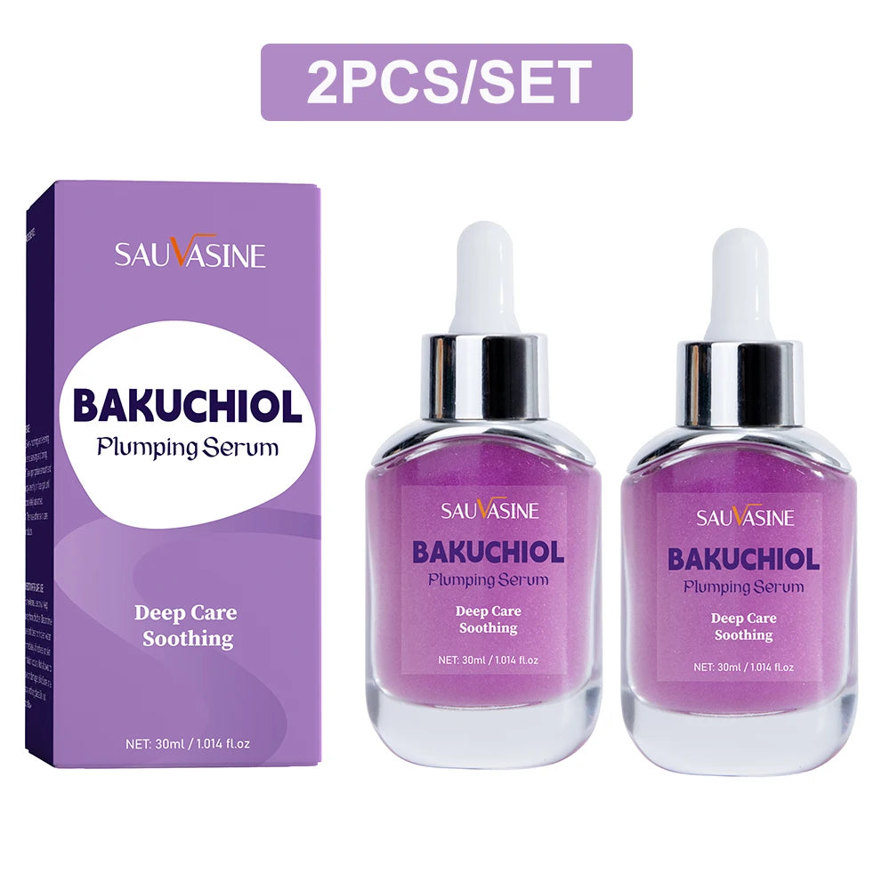 30ml Bakuchiol Plumping Serum Skin Moisturizing & Soothing Essence for Women Smoothing Fine Lines Enhances Firmness & Elasticity